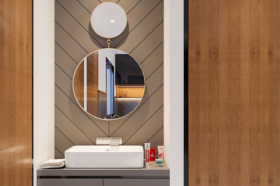 Wash Basin For Living Room With Cabinet