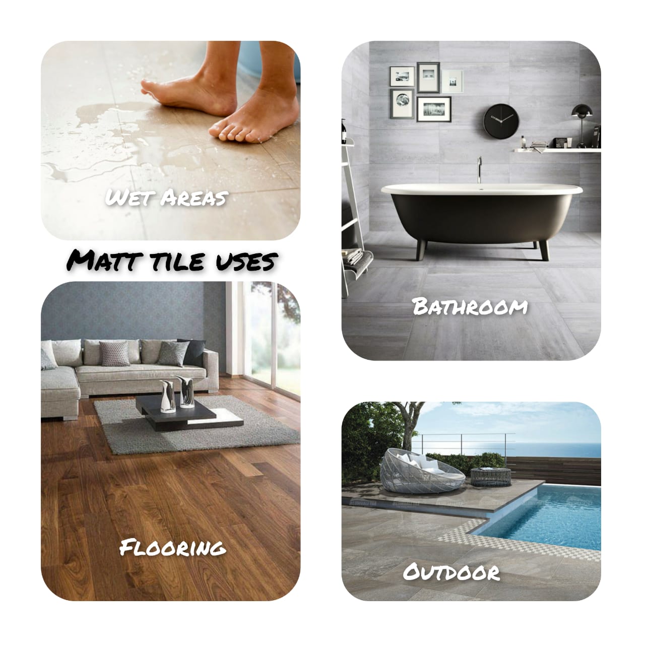 Matt tiles uses