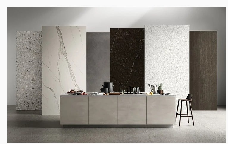 Lycos porcelain slab countertop