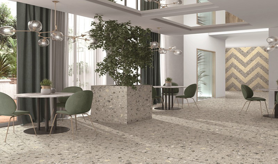 Terrazzo flooring