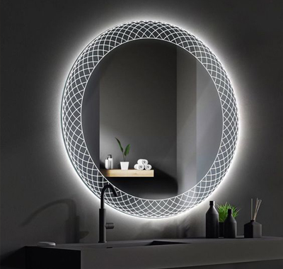 Round led mirror