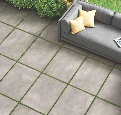 Grey stone tiles