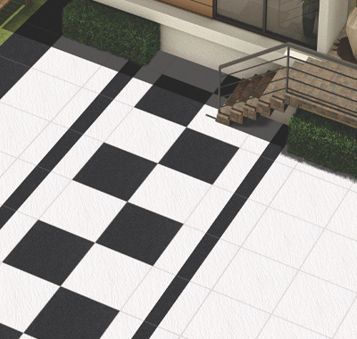 range of ceramic black floor tiles