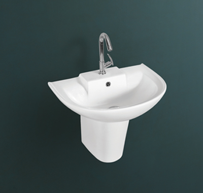 Lycos ceramic half pedestal wash basin