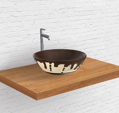 coffee color table top wash basins form an integral part of any bathroom