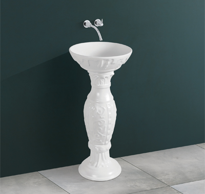 Exporter & Supplier of Dolphin pedestal Wash Basin