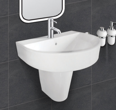 quality range of half pedestal wash basin