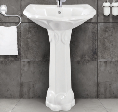 Buy Lycos ceramic Full Pedestal Wash Basin online