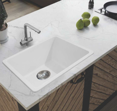 Quartz kitchen sink