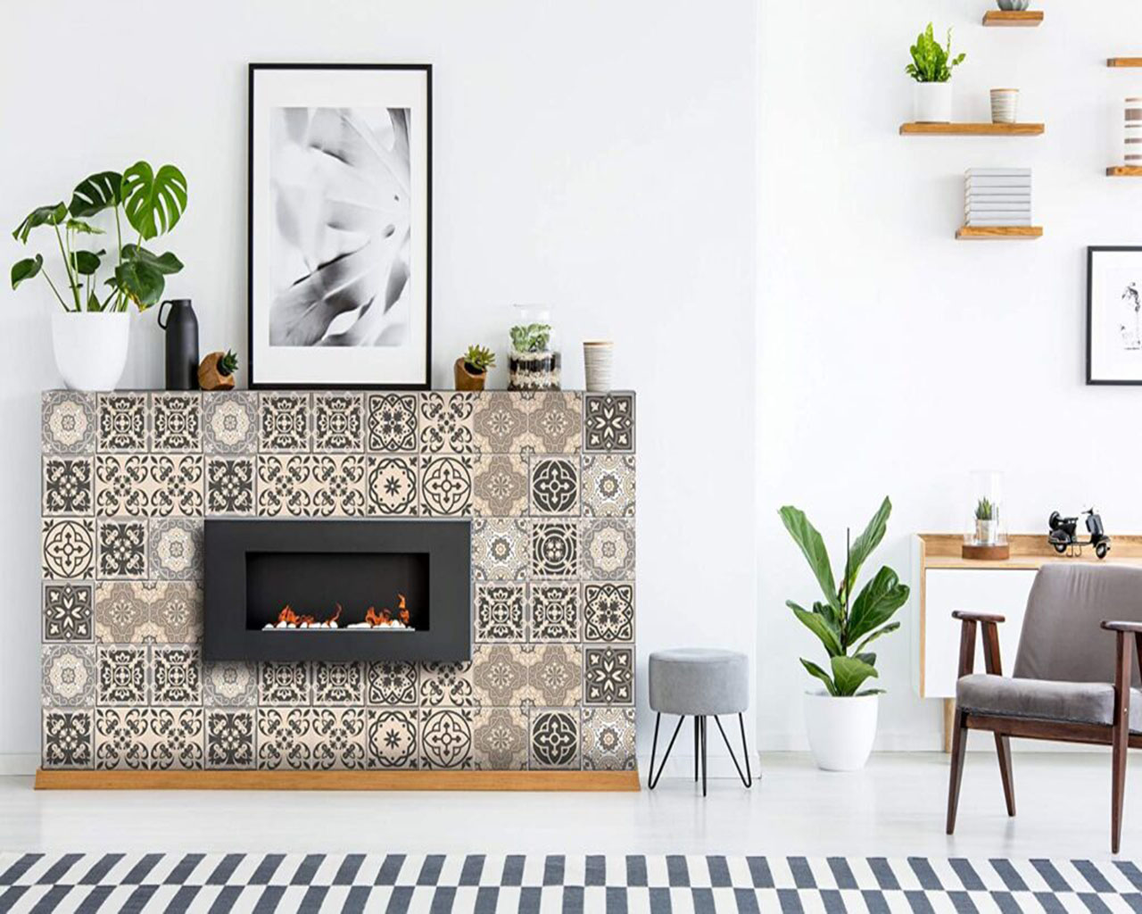 fireplace tiles ideas