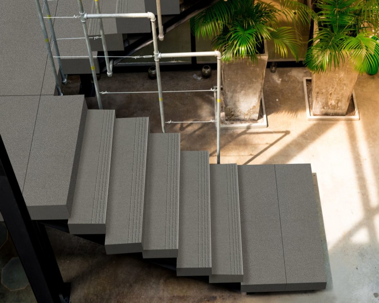 Outdoor step tiles